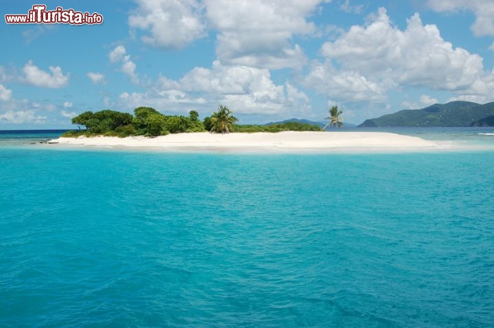 Immagine Sandy Spit, un piccolo isolotto da favola nei pressi dell'isola di Jost Van Dyke, alle Isole Vergini Britanniche - © Joel Blit / Shutterstock.com