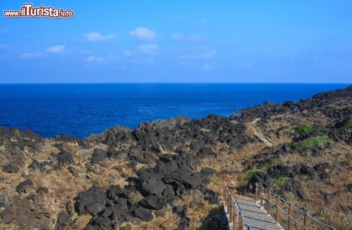 Immagine Il sentiero che conduce a Punta Fram a Pantelleria.  Siamo sulla costa di nord-ovest dell'isola, quella rivolta verso la Tunisia, che rimane a circa 70 km di distanza - © bepsy / shutterstock.com