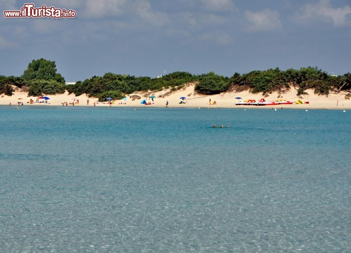 Immagine Spiaggia delle Dune a Porto Cesareo. Sono ancora visibili gli originali cordoni di sabbie che una volta bordavano le spiagge del Salento in Puglia