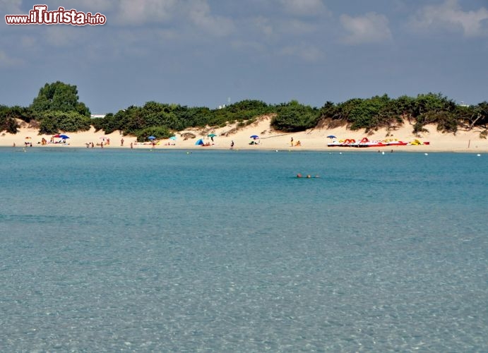 Immagine Spiaggia delle Dune a Porto Cesareo. Sono ancora visibili gli originali cordoni di sabbie che una volta bordavano le spiagge del Salento in Puglia