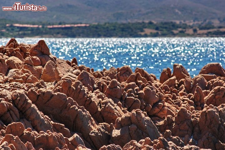 Immagine Tavolara Sardegna, vicino Porto San Paolo: costa rocce rosse