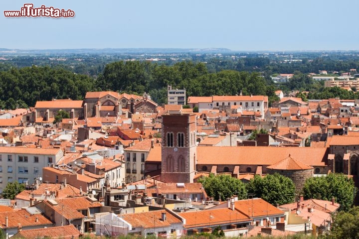 Immagine Tetti centro storico di Perpignan in Francia: è la città di Perpignano è la più importante del Cosiddetto Rossiglione, ed è considerata, dopo Barcellona, come la più popolosa cittadina della Catalogna. Un tempo era la capitale del Regno di Majorca - © Roman Tsubin / Shutterstock.com