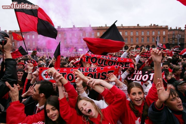 Immagine Tifosi del Rugby in piazza a Tolosa - © Ville de Toulouse - Patrice Nin