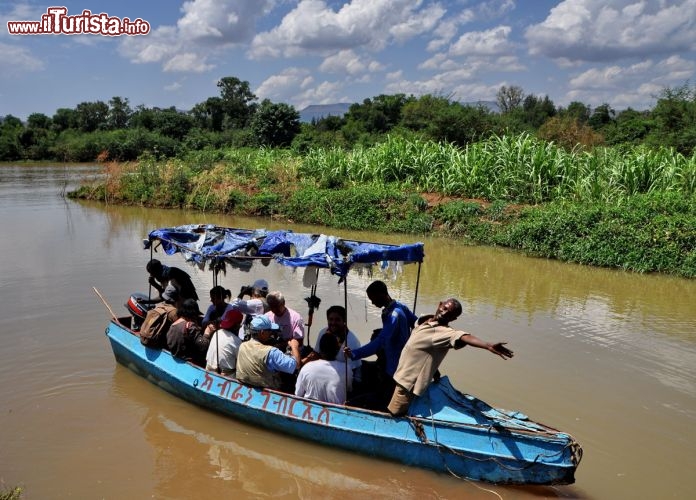 Immagine Traghetto Nilo Azzurro vicino lago Tana, Etiopia