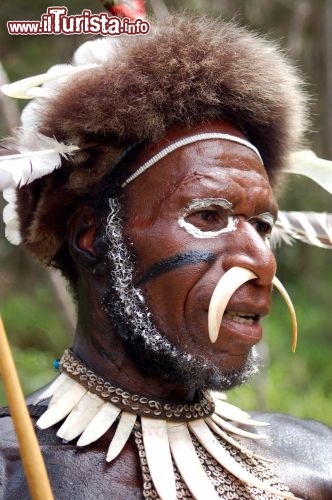 Immagine West Papua uomo popolo dani Indonesia - Foto di Giulio Badini / I Viaggi di Maurizio Levi