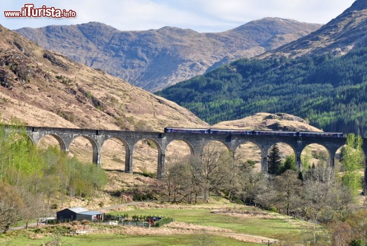 Immagine West Highland Line, la linea ferroviaria più spettacolare delle Highlands in Scozia - © MiaQu - Wikimedia Commons.