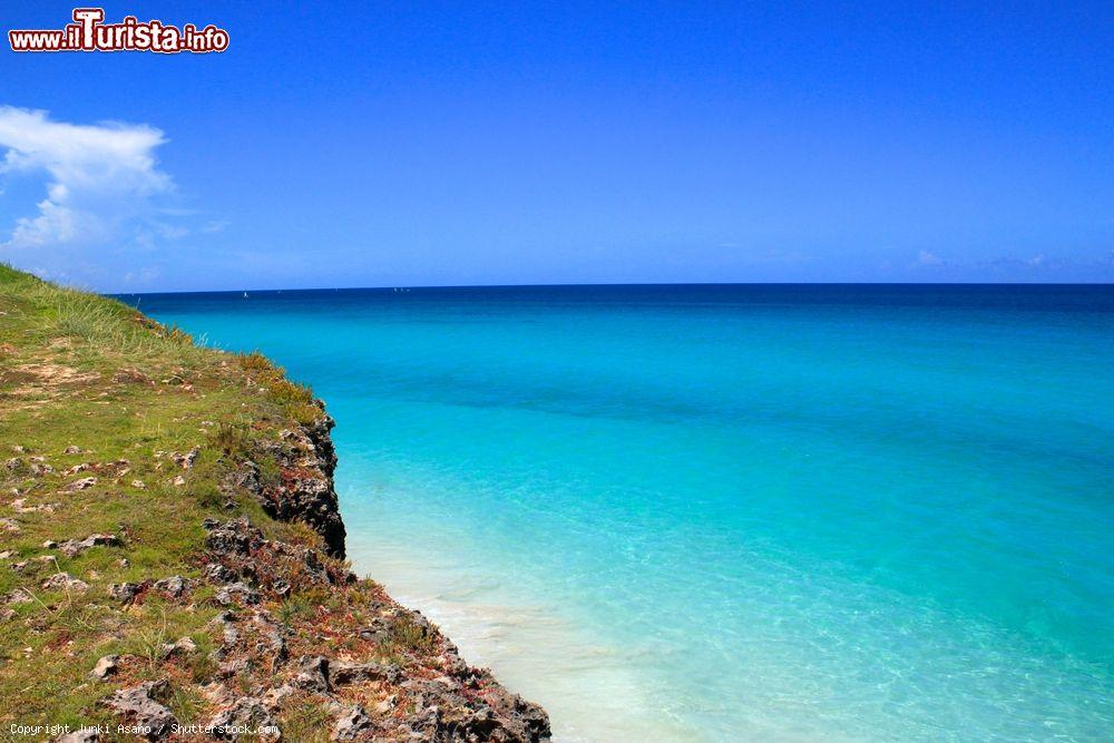 Immagine L'acqua turchese dell'Ocano Atlantico lungo la costa della penisola di Hicacos, dove sorge Varadero (Cuba) - © Junki Asano / Shutterstock.com