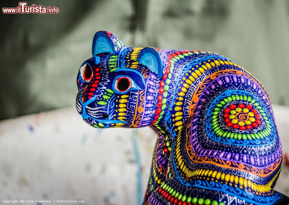 Immagine Gli alebrijes sono animali fantastici e colorati di legno che si producono artigianlamente nel paese di San Antonio Arrazola, poco distante da Oaxaca (Messico) - © Bernardo Ramonfaur / Shutterstock.com