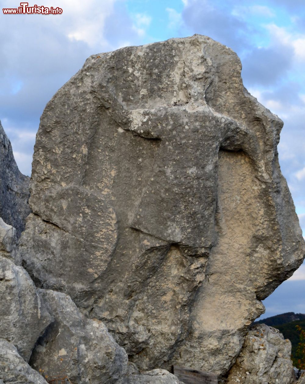 Immagine Antece, scultura rupestre, il guerriero nella roccia, Patrimonio UNESCO, a Sant'Angelo a Fasanella