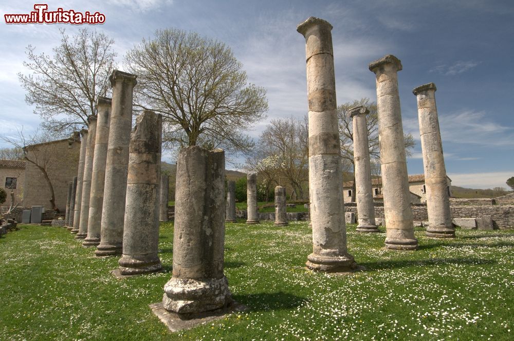 Immagine Antiche colonne nel sito archeologico di Sepino in Molise