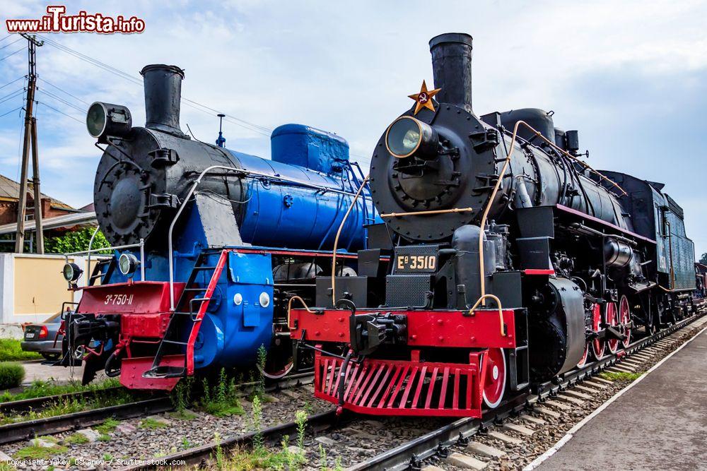 Immagine Antiche locomotive a vapore al museo dei treni di Rostov-on-Don, Russia - © Yakov Oskanov / Shutterstock.com