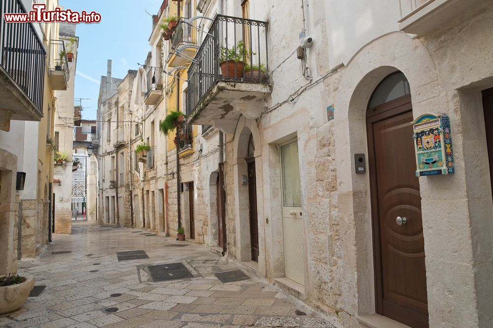 Immagine Antichi edifici del centro storico affacciati su un vicolo di Rutigliano, Puglia.