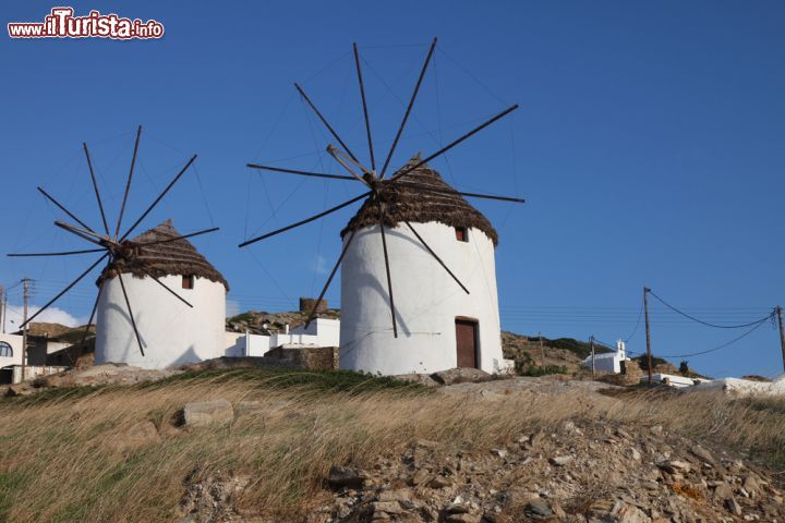 Immagine Antichi mulini a vento sull'isola di Ios, Grecia - © Laila R / Shutterstock.com