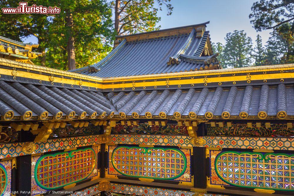 Immagine Architettura del santuario di Toshogu a Nikko, Giappone. Questa cittadina situata sulle montagne a nord di Tokyo è una popolare destinazione turistica grazie ai suoi templi e monumenti antichi - © Patryk Kosmider / Shutterstock.com