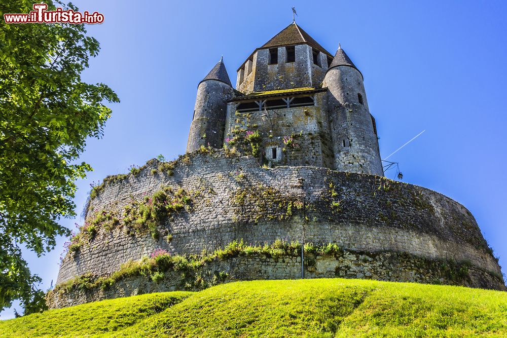 Immagine Architettura della Torre Cesar (1181), uno dei simboli di Provins (Francia). Questa suggestiva costruzione del XII° secolo sorge all'estremità di uno sperone roccioso che domina la valle. Venne utilizzata come prigione.