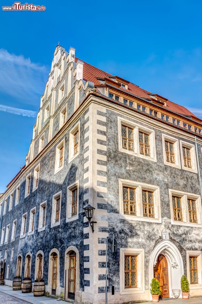 Immagine Architettura di una casa signorile nella città vecchia di Pirna, Germania.