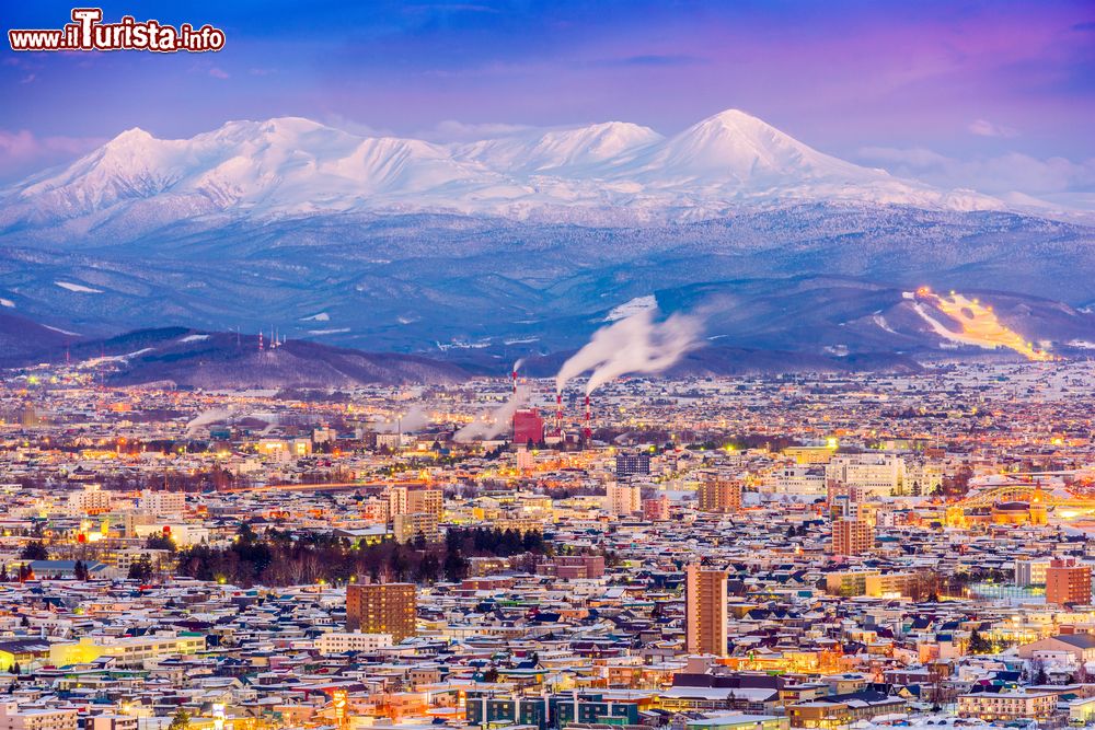 Immagine Asahikawa, isola di Hokkaido (Giappone): un suggestivo panorama invernale.