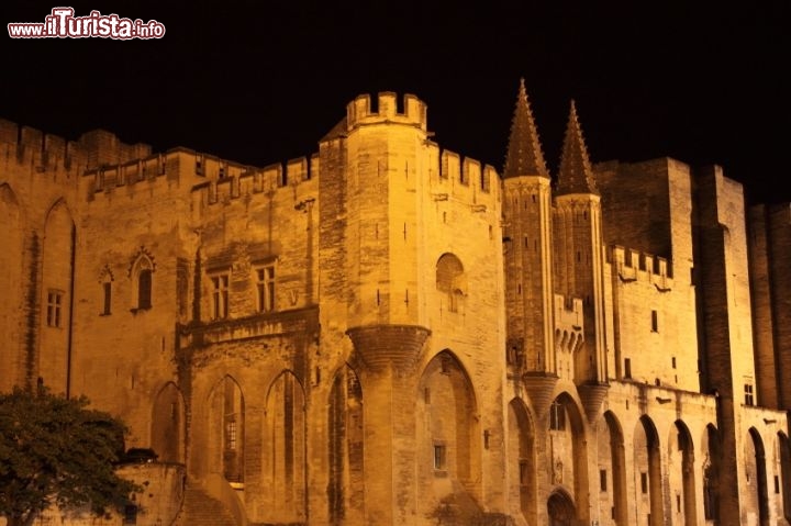 Immagine Vista notturna del Palazzo dei Papi di Avignone - © scp2918 / iStockphoto LP.