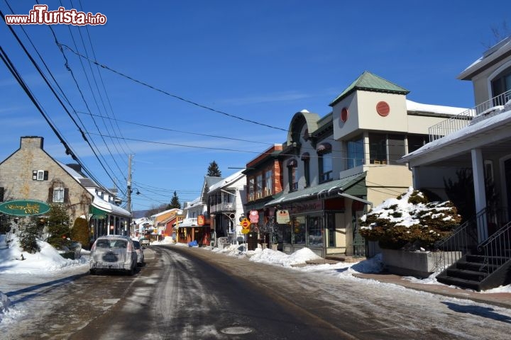 Immagine Baie-Saint-Paul, rue St.Jean Baptiste: è la strada turistica della città per eccellenza, dove si concentrano i negozi, i musei, ristoranti e le gallerie d'arte. È considerata da molti la "plus belle rue du Québec".