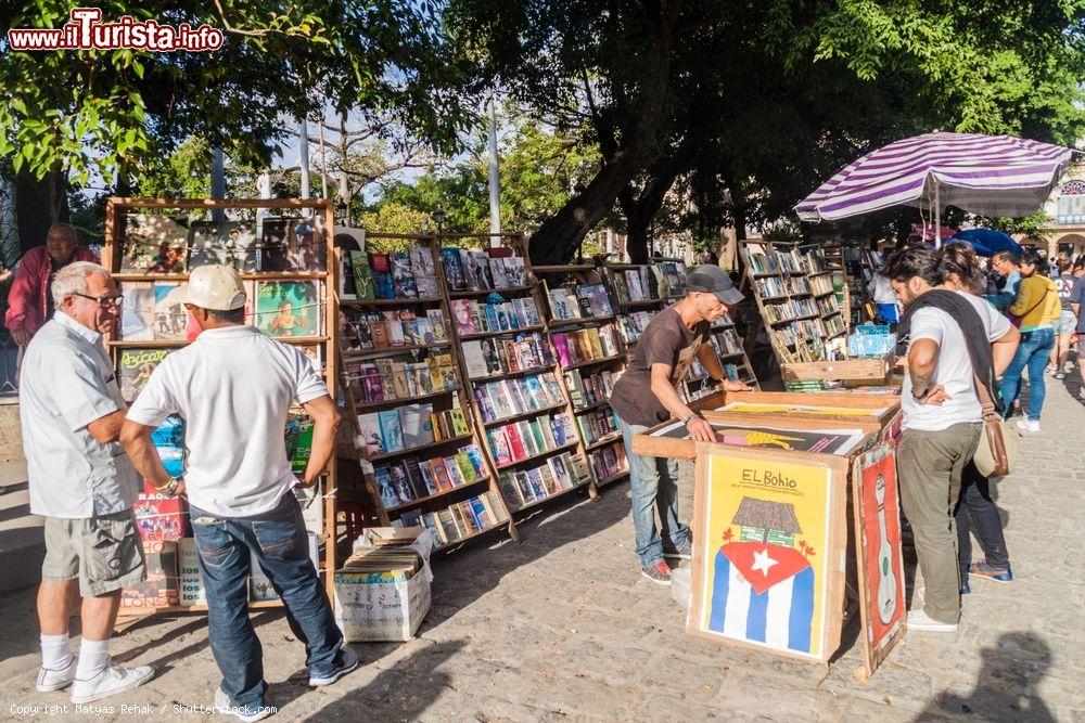 Immagine Bancarelle di libri usati e poster cinematografici in Plaza de Armas all'Avana (Cuba) - © Matyas Rehak / Shutterstock.com