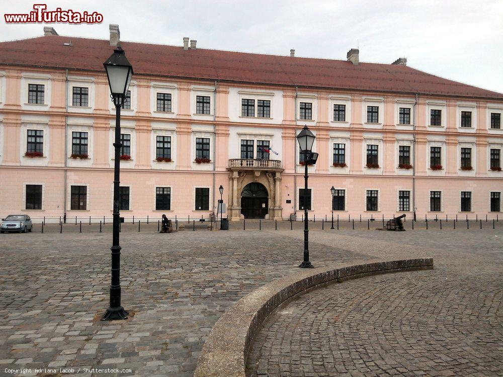 Immagine Una bella veduta del Palazzo del Comando Generale della Slavonia a Osijek, Croazia. Attualmente è utilizzato dal Rettorato della Josip Juraj Strossmayer University - © Adriana Iacob / Shutterstock.com