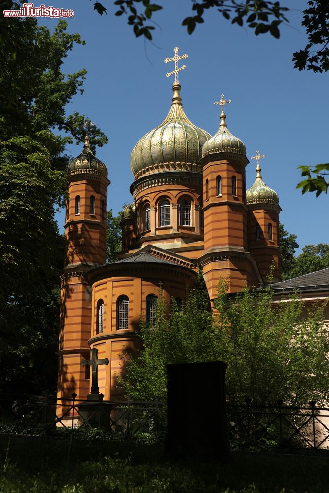 Immagine La cappella ortodossa di Santa Maria Maddalena nel cimitero storico di Weimar, Germania. Fu costruita nel 1860.