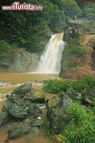 Immagine Salto de Baiguate, si trova a sud di Jarabacoa, in un canyon scavato dall'omonimo rio - © Don Mammoser / Shutterstock.com