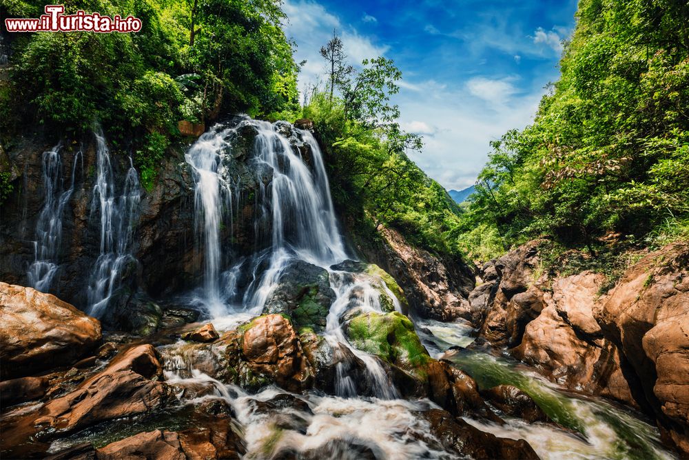 Immagine Cascata Tien Sa, si trova vicino a Sa Pa in Vietnam