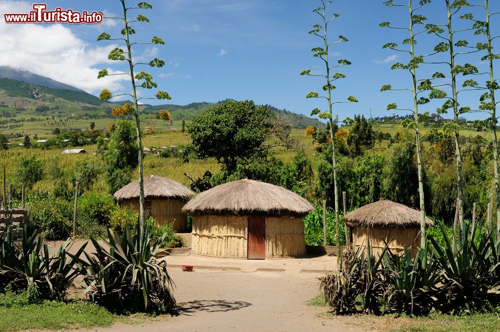 Immagine Case di fango tradizionali nelle campagne intorno ad Arusha in Tanzania