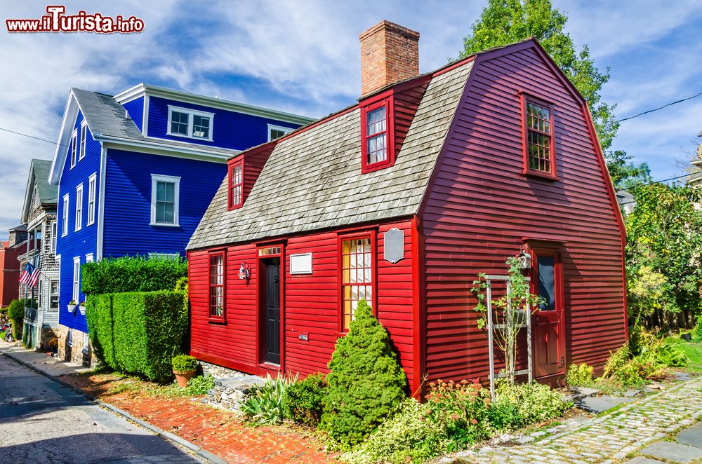 Immagine Case storiche a Newport, siamo sull'isola di Rhode Island negli USA