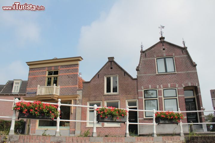 Immagine Case tradizionali nel borgo di Alkmaar (Noord-Holland) - Con lo stesso spirito di tutta Alkmaar, anche le case non rimangono indifferenti allo spirito dell'identità collettiva, uniformandosi con uno stile elegante ma semplice, rigoroso e al tempo stesso minimale. La particolarità è data dalle altezze sempre composte e mai sguaiate, mentre i materiali edili sono altrettanto minimali, si usano infatti principalmente materiali ligneii o laterizi - © Michela Garosi / www.thetravelover.com/it/