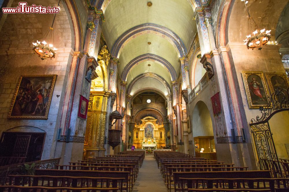 Immagine L'interno della  Cattedrale di Notre-Dame e St Véran di Cavaillon, la principale cittadina della zona occidentale del Parco Regionale del Luberon (Francia) - foto © OTLMV - Giraud