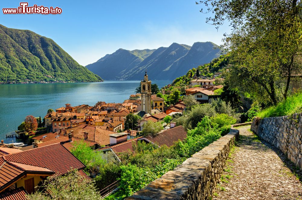 Immagine Il borgo di Colonno in Lombardia e il percorso Greenway del Lago, il sentiero di 10 km che costeggia il Lago di Como
