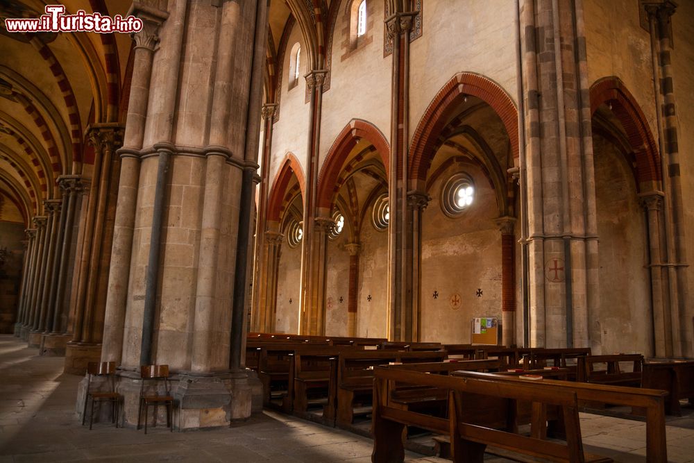 Immagine Dentro all'Abbazia di Sant'Andrea a Vercelli, monumento gotico del Piemonte