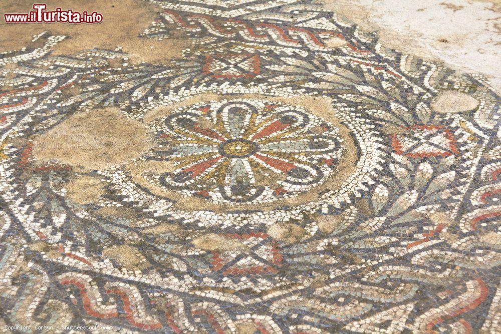 Immagine Dettagli del mosaico nei Bagni di Licinio (o Bagni Invernali) nel sito di Dougga, Tunisia - © Cortyn / Shutterstock.com