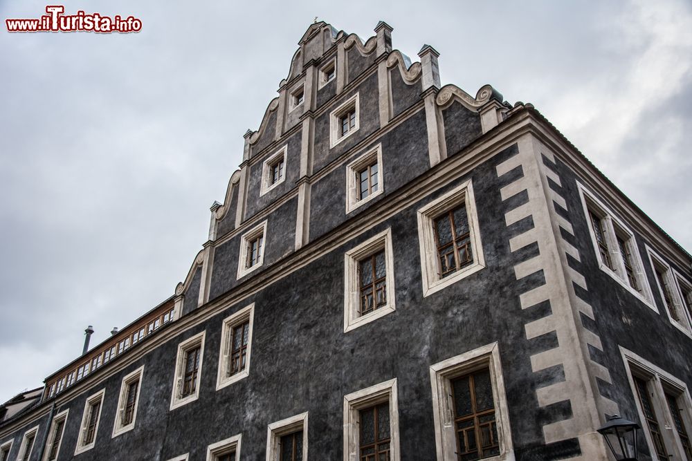 Immagine Dettaglio di architettura di un elegante palazzo a Pirna, cittadina della Sassonia (Germania).
