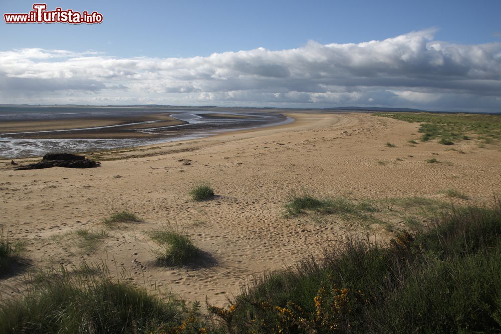 Immagine Dornoch, una delle spiagge che si affacciano sul Mare del Nord, Scozia. Il suggestivo scenario naturale offerto da questo territorio del Regno Unito.