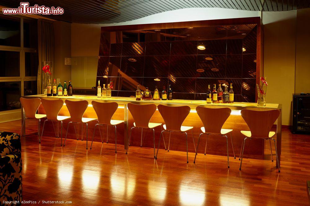 Immagine L'elegante lounge bar dell'hotel La Reserve a Caramanico Terme, Abruzzo. Situato nel Parco Nazionale della Majella, questo hotel 5 stelle è un lussuoso centro di benessere - © eZeePics / Shutterstock.com