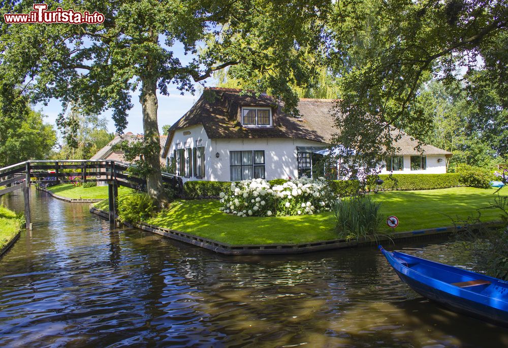 Immagine Il villaggio di Giethoorn, la Venezia del nord in Olanda.