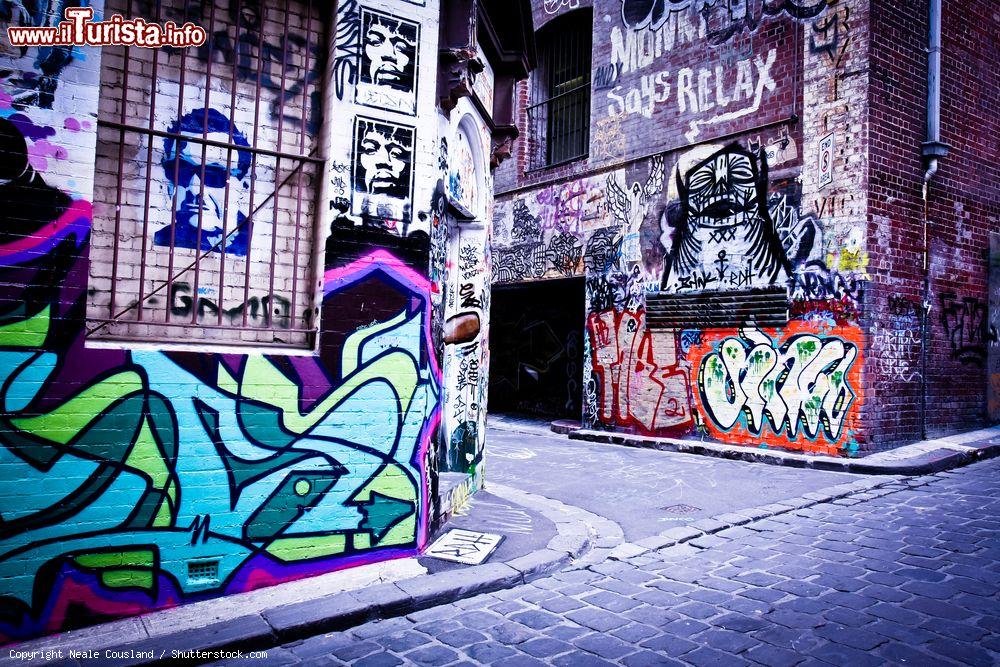 Immagine Graffiti di un artista sconosciuto in una strada del centro di Melbourne, Australia - © Neale Cousland / Shutterstock.com