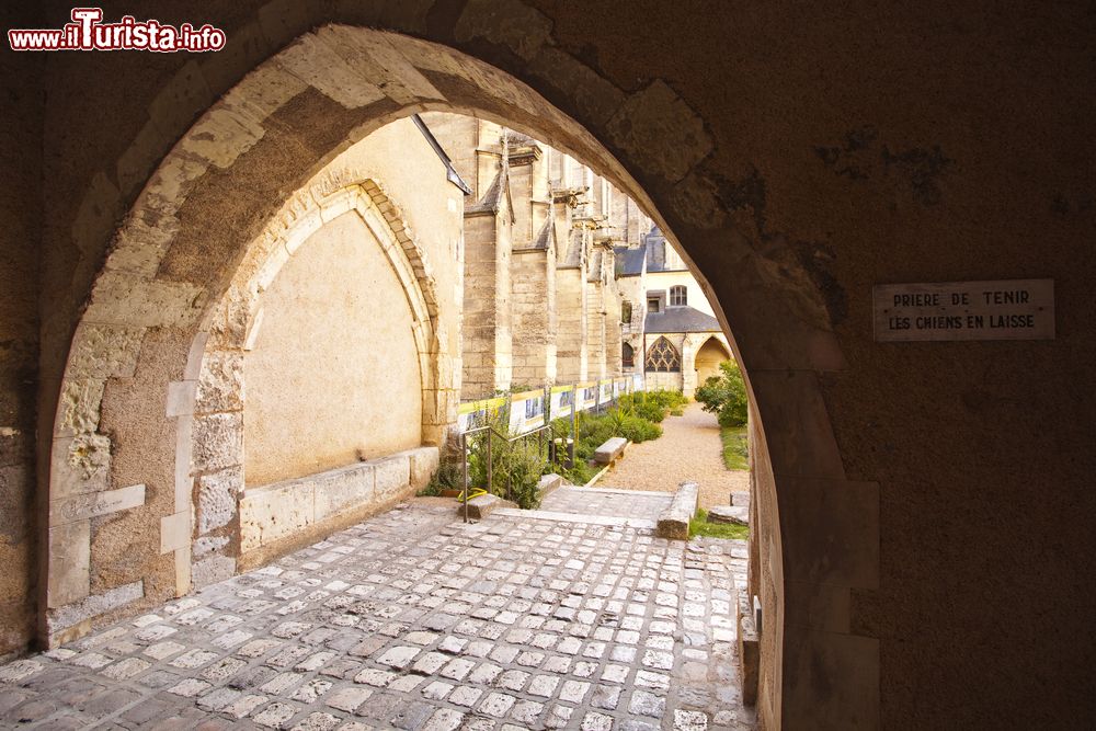 Immagine Guardando il chiostro dell'Abbazia di Vendome, Francia: si tratta di una costruzione cinquecentesca.