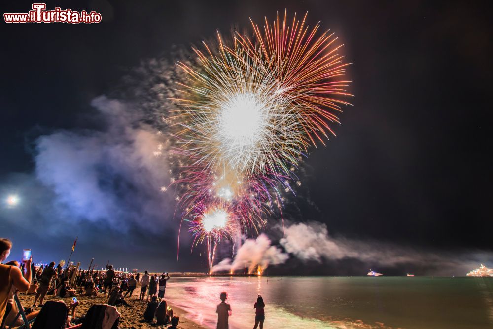 Immagine I fuochi artificiali della festa di San Rocchino a Cinquale in Toscana