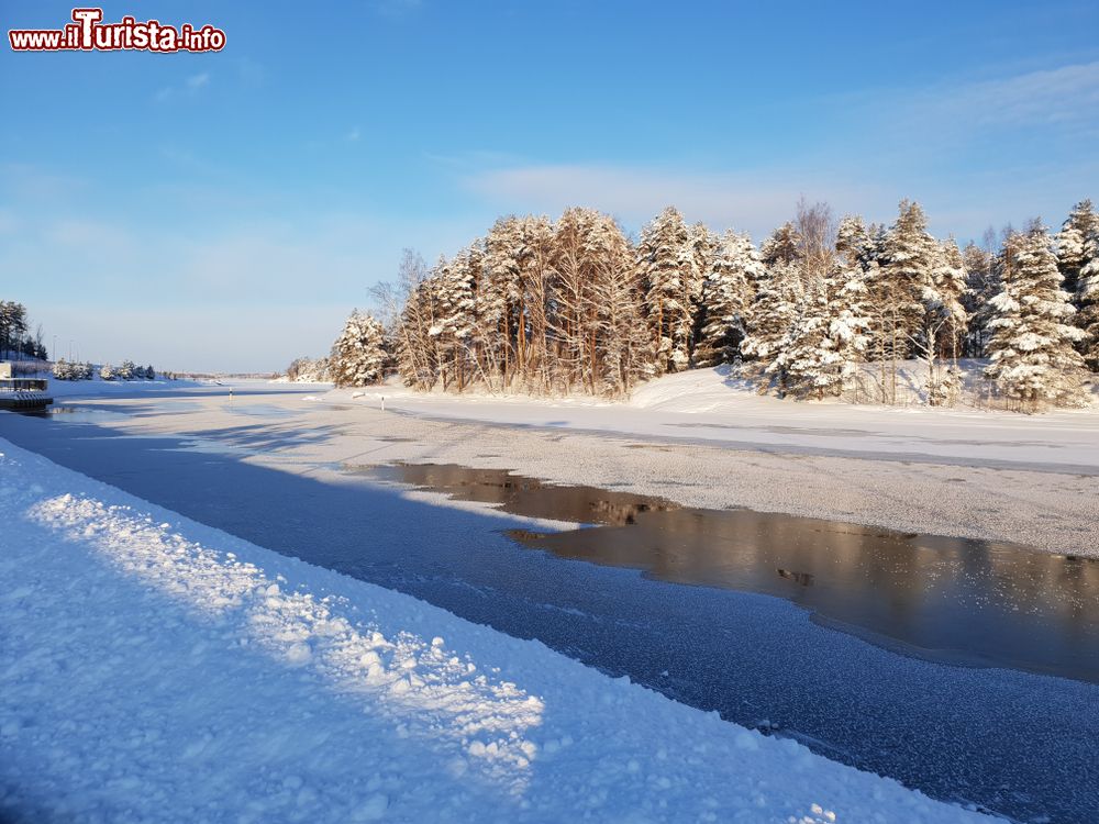 Immagine I paesaggi invernali della Finlandia orientale al confine con la Russia