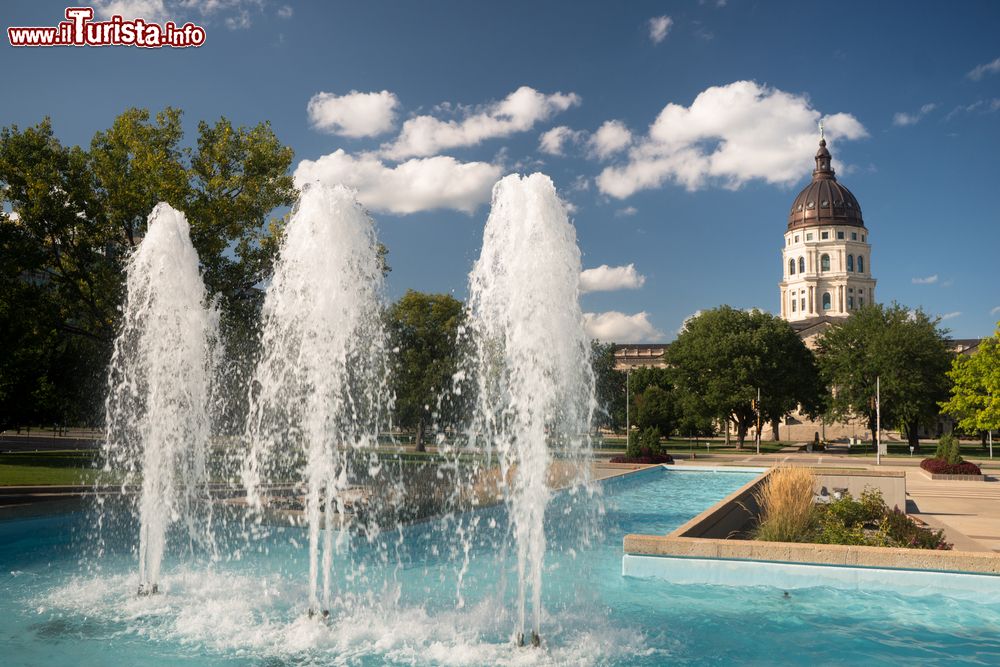 Immagine Il Campidoglio di Topeka, nello stato del Kansas negli USA
