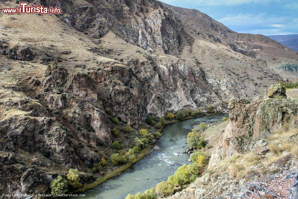 Immagine Il canyon che si attraversa per raggiungere la città rupestre di Vardzia in Georgia - © Ekaterina McClaud / Shutterstock.com