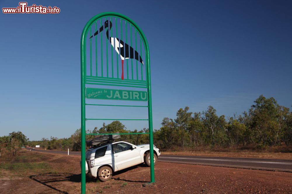 Immagine Il cartello di benevenuti a Jabiru, Kakadu National Park, nel Northern Territory in Australia