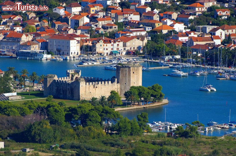 Immagine Il castello di Trogir fotografato dall'alto, Croazia.