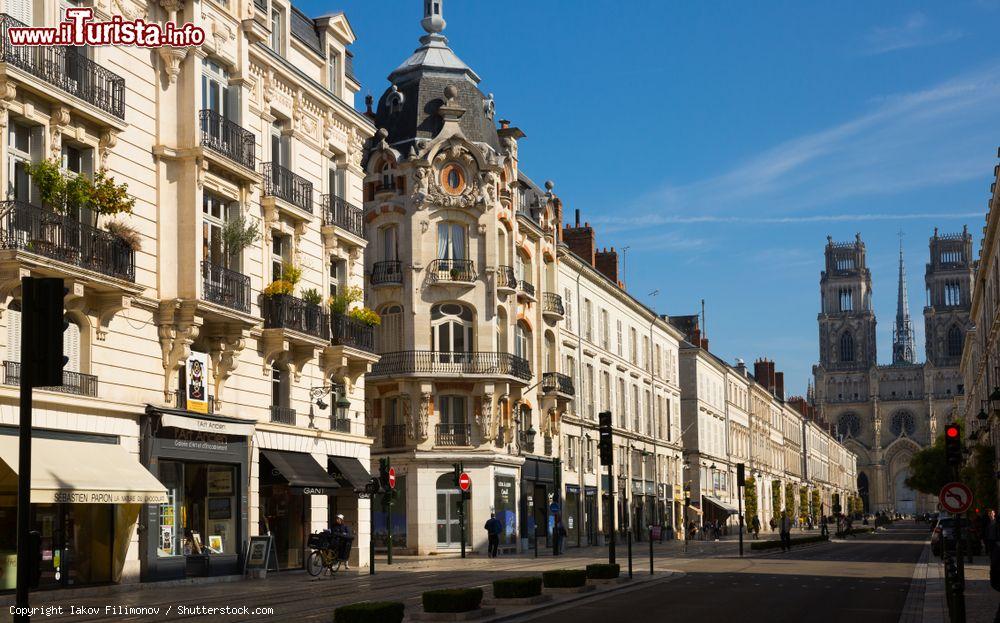 Immagine Il centro di Orléans in estate: la cattedrale e antichi palazzi (Francia) - © Iakov Filimonov / Shutterstock.com