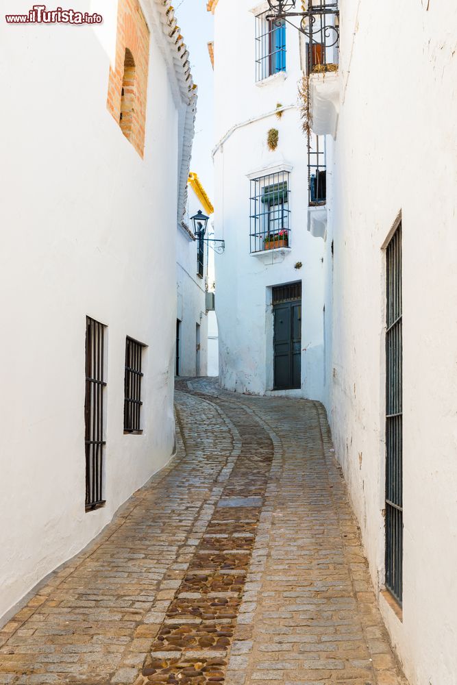 Immagine Il centro storico della cittadina di Carmona, Spagna, con una stradina su cui si affacciano le tradizionali abitazioni.