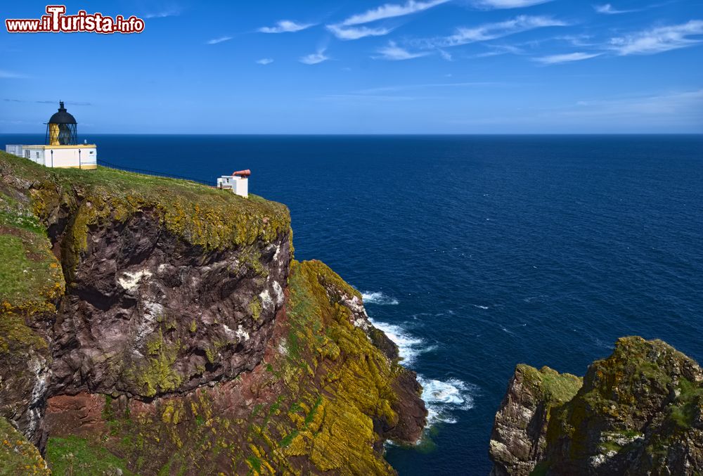 Immagine Il faro di Pettico Wick sul promontorio di St Abbs Head in Scozia